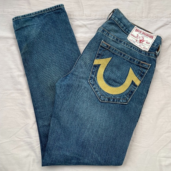 True Religion Denim Jeans - Geno Straight Fit - size 34 - Picture 1 of 15